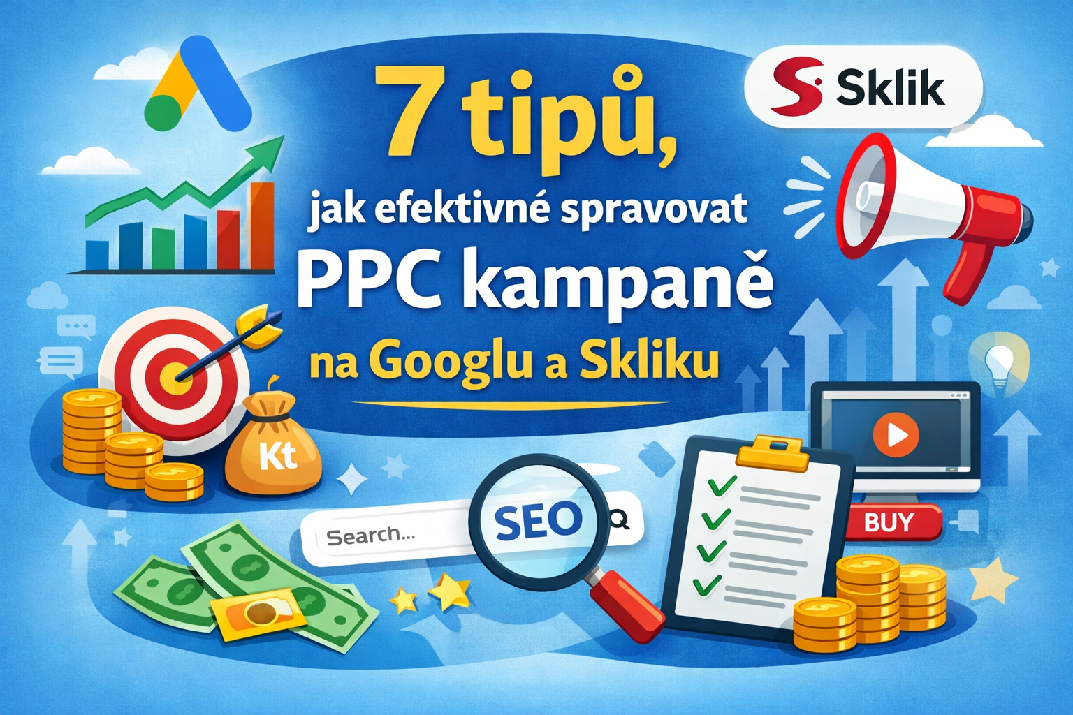 7 tipů, jak efektivně spravovat PPC kampaně na Googlu a Skliku